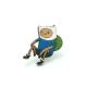 Adventure Time Finn Ahşap El Boyaması Broş
