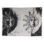 Siyah Beyaz Ay & Güneş Duvar Halısı (94cm x 67cm)