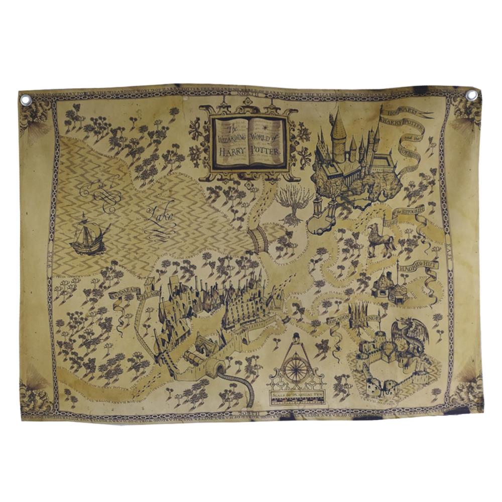 Harry Potter Çapulcu Haritası Duvar Halısı (94cm X 67cm) 