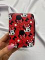 Minnie Mouse Kafalar Baskılı Kırmızı Cüzdan