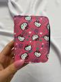 Peace Hello Kitty Baskılı Pembe Cüzdan