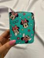 Minnie Mouse Baskılı Turkuaz Cüzdan